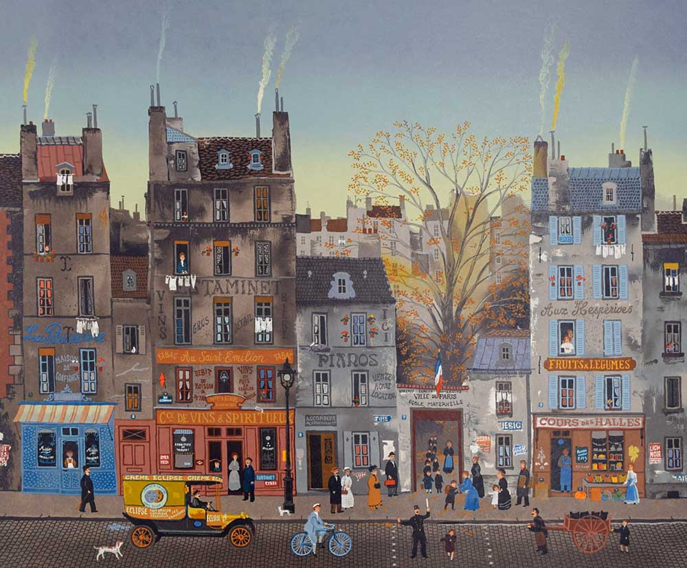 フランス輸入 リトグラフ MICHEL DELACROIX ドラクロワ 風景画 - 絵画