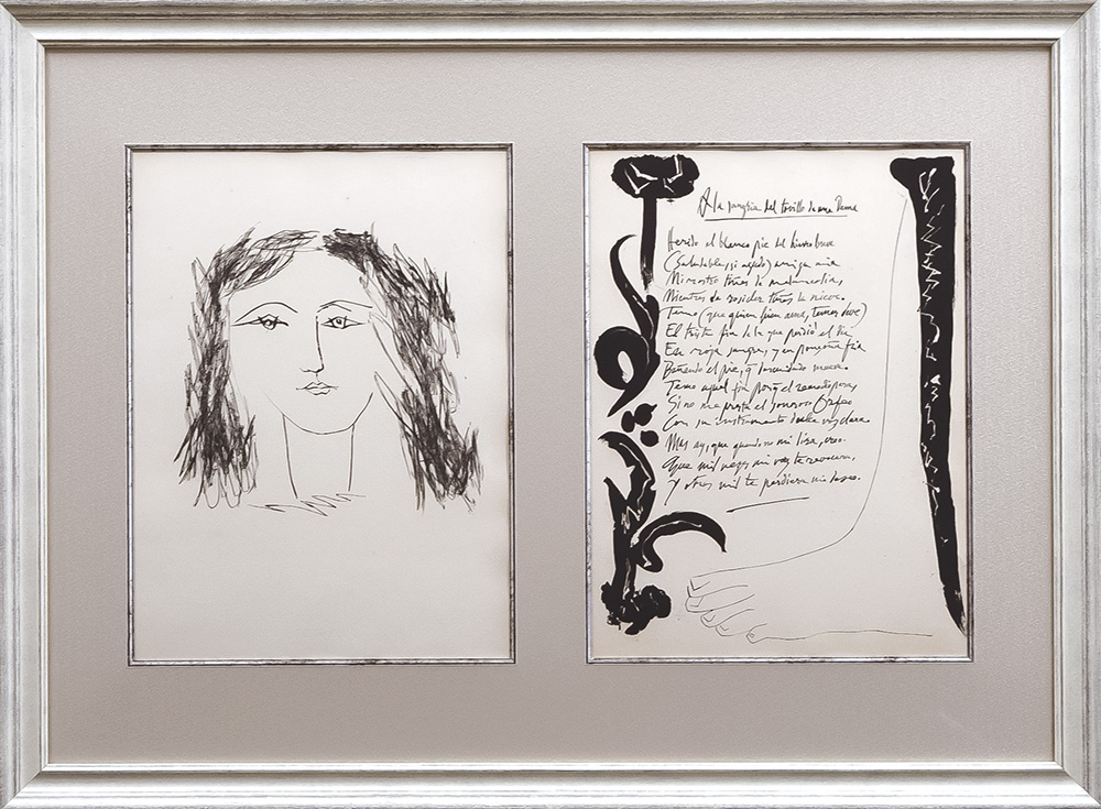 特価】 ≪ パブロ・ピカソ ≫ エリオグラビュール【銅版画】 PORTRAIT DE JACQUELINE 1958年 PABLO PICASSO -  美術、工芸品