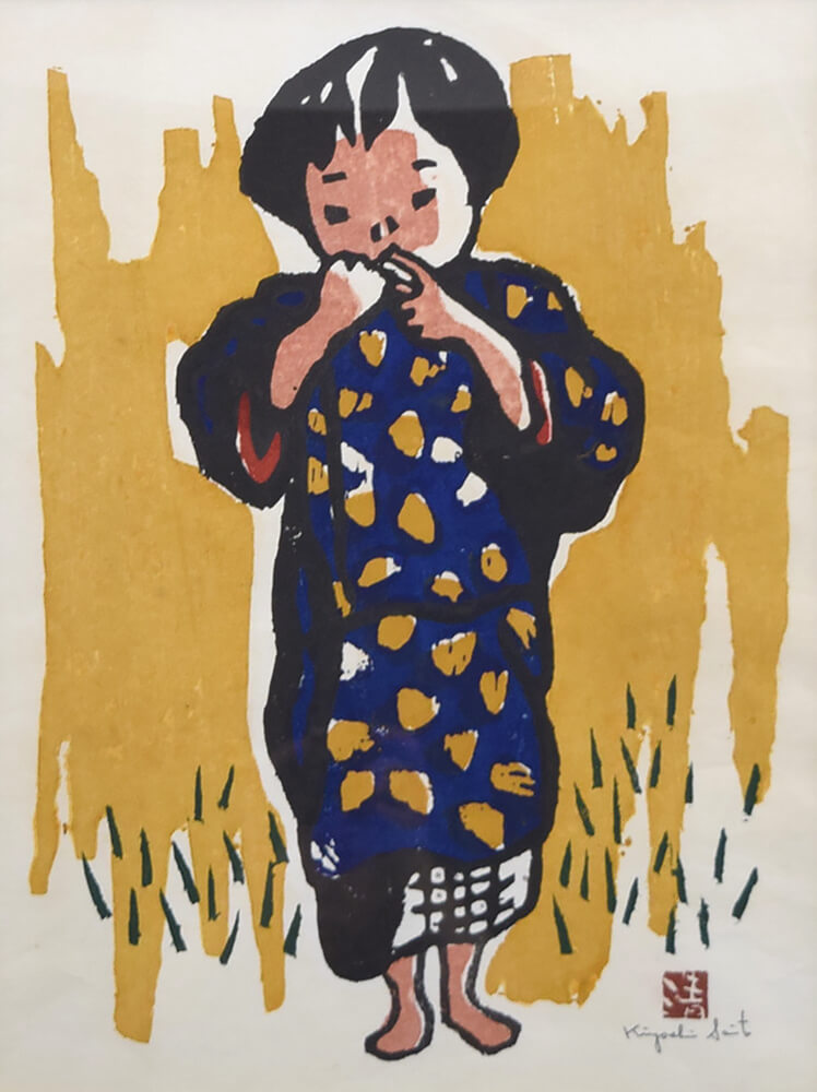 【好評新品】絵画、肉筆、斎藤清「柿」、綺麗な額縁付き、サイン有り、M10 自然、風景画