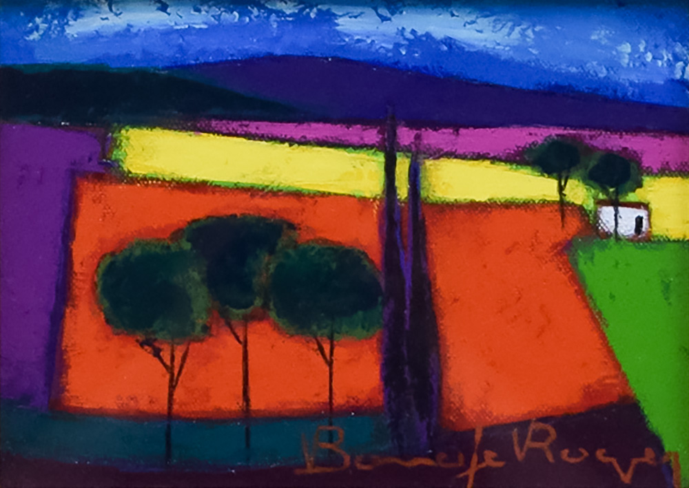 【複製画】希少 ロジェ・ボナフェ Roger bonafe 額縁付き リトグラフ Amazon.co.jp: ロジェ・ボナフェ 「赤い屋根」 南仏 絵画 風景画